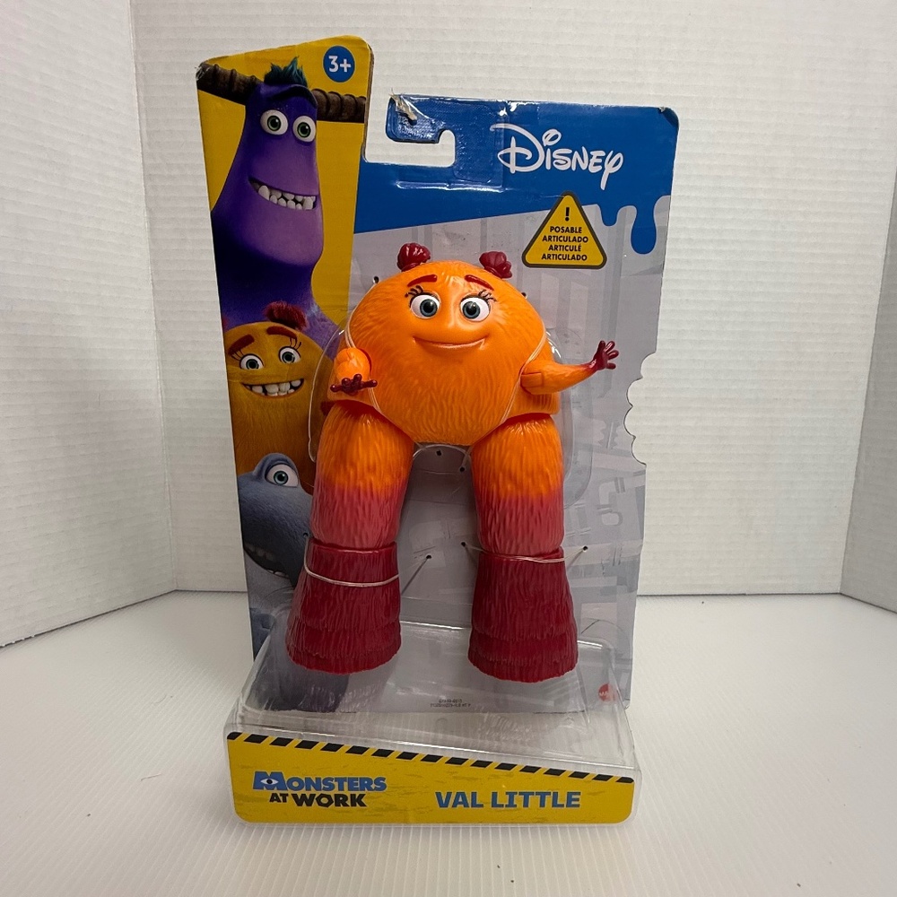 Disney Pixar Monsters at Work VAL LITTLE Posable 8" Action Figure Mattel NEW
